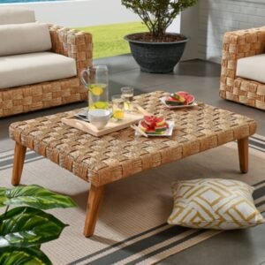 Modway Thames Outdoor Coffee Table, Natural