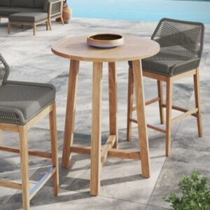 Modway Wellspring Outdoor Bar Table, Natural
