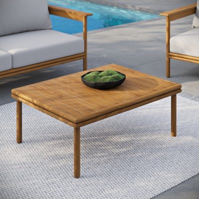 Modway Wren Outdoor Coffee Table, Natural
