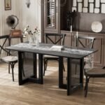 Neutypechic Ambience Rectangular Dining Table, Black