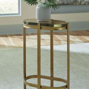 Porterville Accent Table, Gold Finish