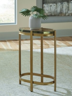 Porterville Accent Table, Gold Finish