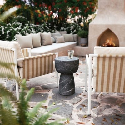 TOV Furniture Charra Side Table, Black