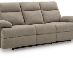Tarrant Manual Reclining Sofa with Drop Down Table, Mocha