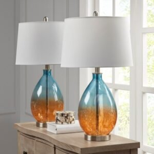 510 Design Cortina Table Lamp (Set Of 2), Sky Blue