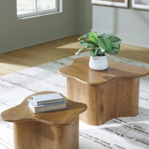 Abeford Accent Coffee Table (Set of 2), Brown
