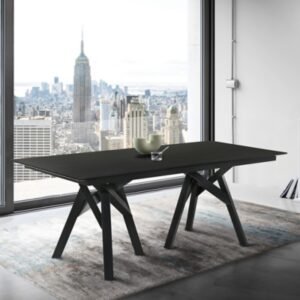 Armen Living Cortina Dining Table, Black