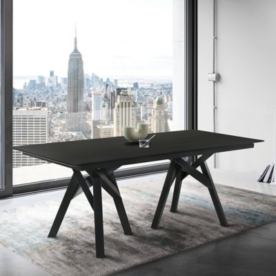 Armen Living Cortina Dining Table, Black