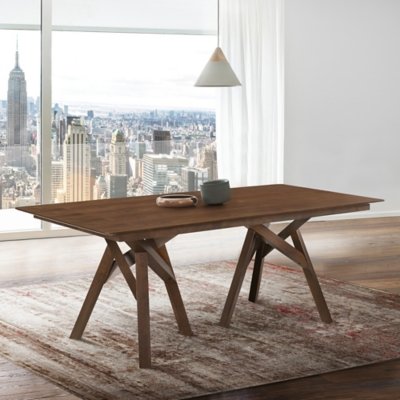Armen Living Cortina Dining Table, Walnut