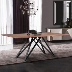 Armen Living Modena Dining Table, Matte Black