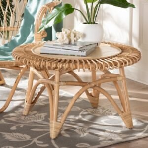 Bali & Pari Elani Coffee Table, Natural/Light Brown