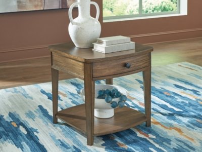 Burkbyer End Table, Brown