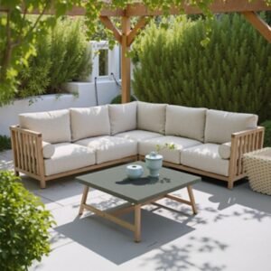 Erika Home Kert Outdoor Coffee Table, Gray