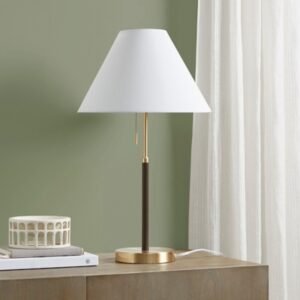 Ink+Ivy Bromley Table Lamp, Gold/Brown