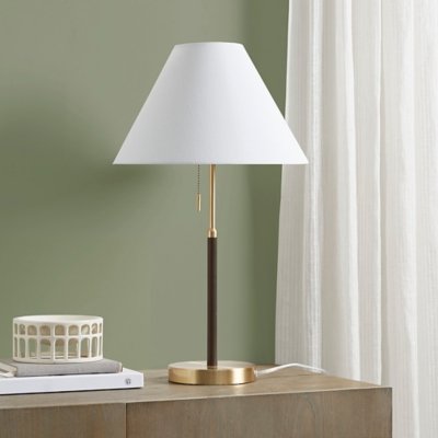 Ink+Ivy Bromley Table Lamp, Gold/Brown