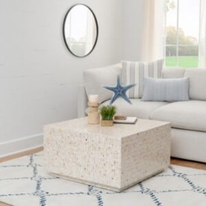 Linon Coffee Table, Cream