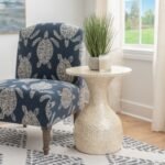 Linon Side Table, Cream