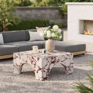 Modway Valen Outdoor Coffee Table, Red