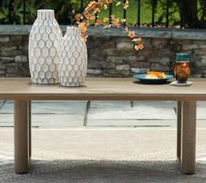 Serene Bay Outdoor Coffee Table, Dark Brown