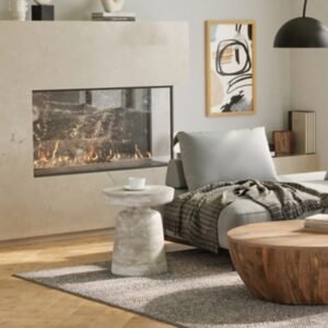 Simpli Home Robbie Accent Table, Distressed White Wash