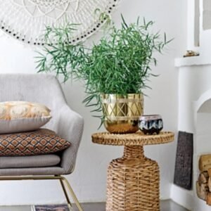 Storied Home 18″ Accent Table, Natural