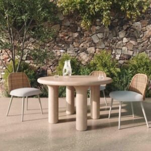 TOV Furniture Barbara Dining Table, Cream