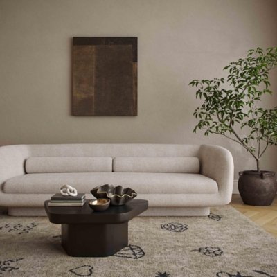 TOV Furniture Yoko Retro Coffee Table, Black