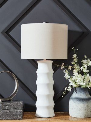 Veraleigh Table Lamp, White