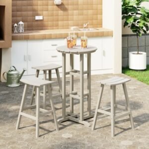 Westin Furniture Otto Outdoor Bar Table and 3 Bar Stools, Sand