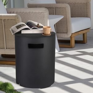 Afterglow Outdoor Side Table, Black