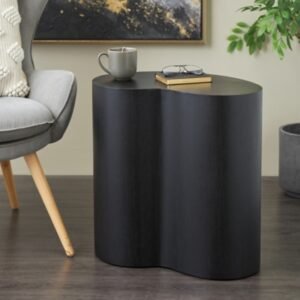 Bayberry Lane Heart Accent Table, Black
