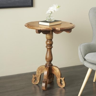 Bayberry Lane Solid Accent Table, Brown