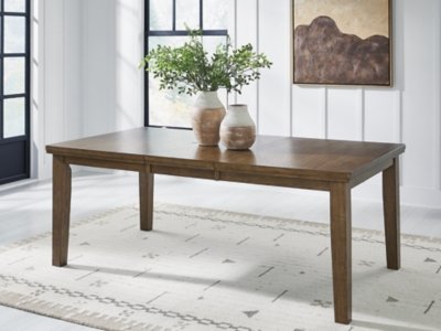 Broxtyn 60"-78" Extendable Dining Table, Light Brown, Wood