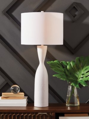 Davinford Table Lamp, White