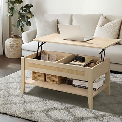 INK+IVY Lennox Coffee Table, Natural