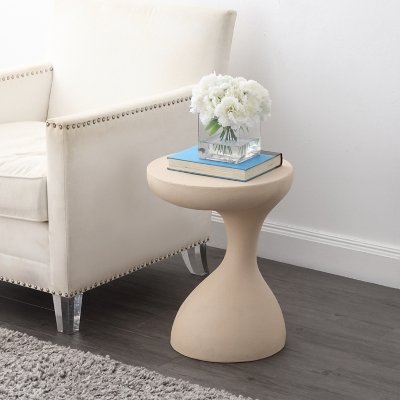 JONATHAN Y Boracay Accent Table, Mocha