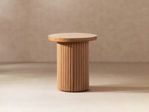 Jennifer Taylor Home Kenzie Side Table, Light Natural Brown