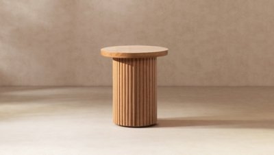 Jennifer Taylor Home Kenzie Side Table, Light Natural Brown