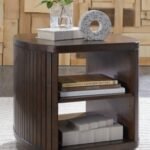 Korestone End Table, Dark Brown