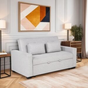 Linon Verra Full Sofa Sleeper, Gray