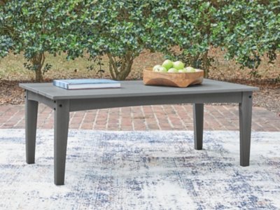 Lone View Bay Outdoor Coffee Table, Gray