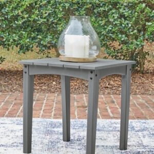 Lone View Bay Outdoor End Table, Gray