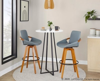 LumiSource Cosmo Counter Height Bar Table, Blue