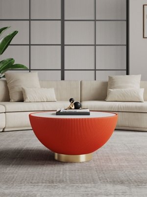 Manhattan Comfort Anderson Coffee Table, Orange