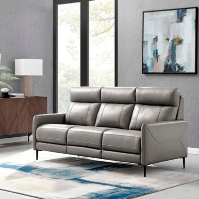 Modway Huxley Leather Sofa, Gray