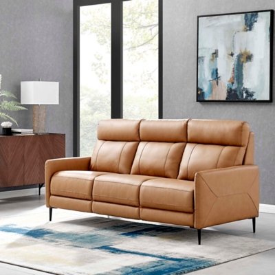 Modway Huxley Leather Sofa, Tan