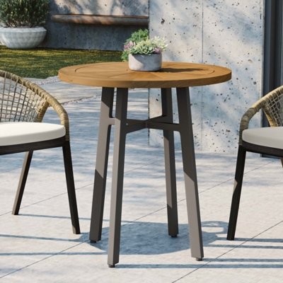 Modway Meadow Outdoor Dining Table, Natural/Taupe