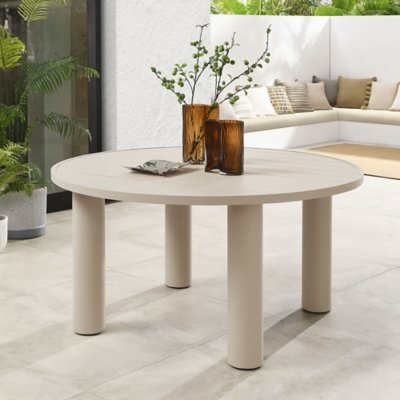 Modway Nautica Outdoor Dining Table, Taupe