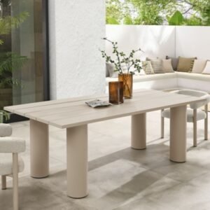 Modway Nautica Rectangular Outdoor Dining Table, Taupe
