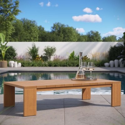 Modway Tahoe Outdoor Coffee Table, Natural
